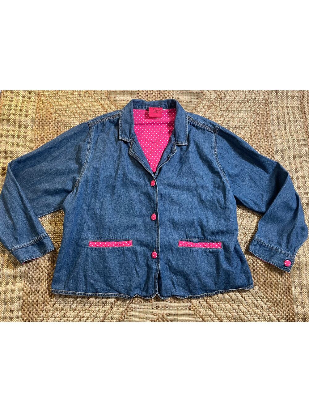 Vintage Carols's Denims 100% cotton jean jacket Size 3XL